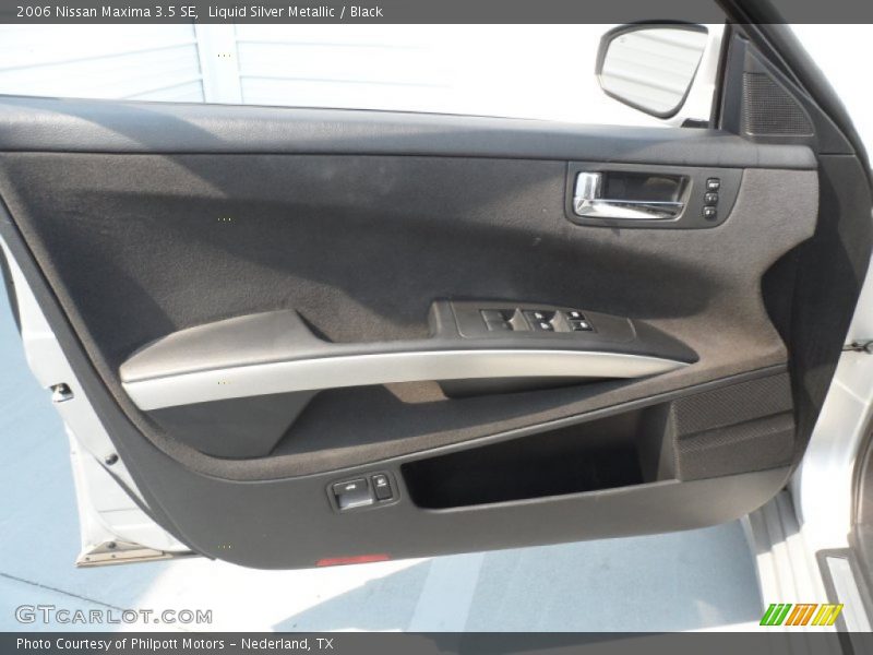 Liquid Silver Metallic / Black 2006 Nissan Maxima 3.5 SE