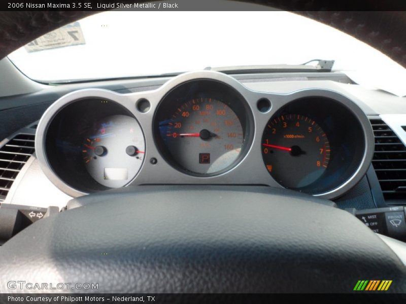 Liquid Silver Metallic / Black 2006 Nissan Maxima 3.5 SE
