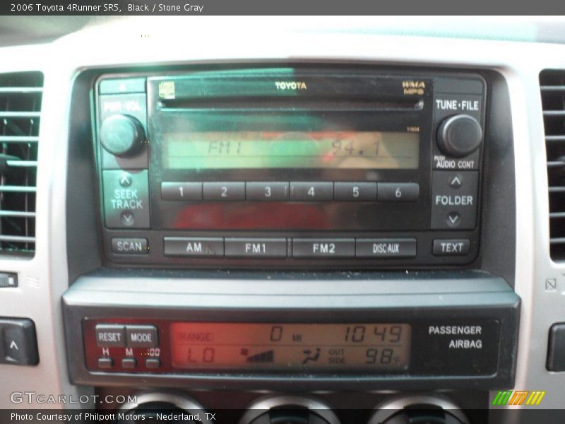 Black / Stone Gray 2006 Toyota 4Runner SR5