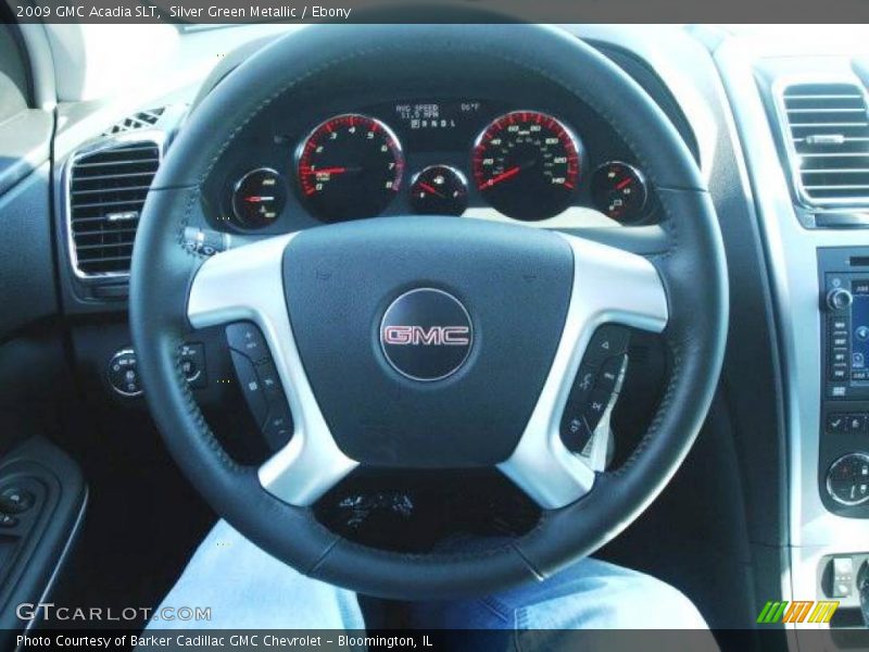 Silver Green Metallic / Ebony 2009 GMC Acadia SLT