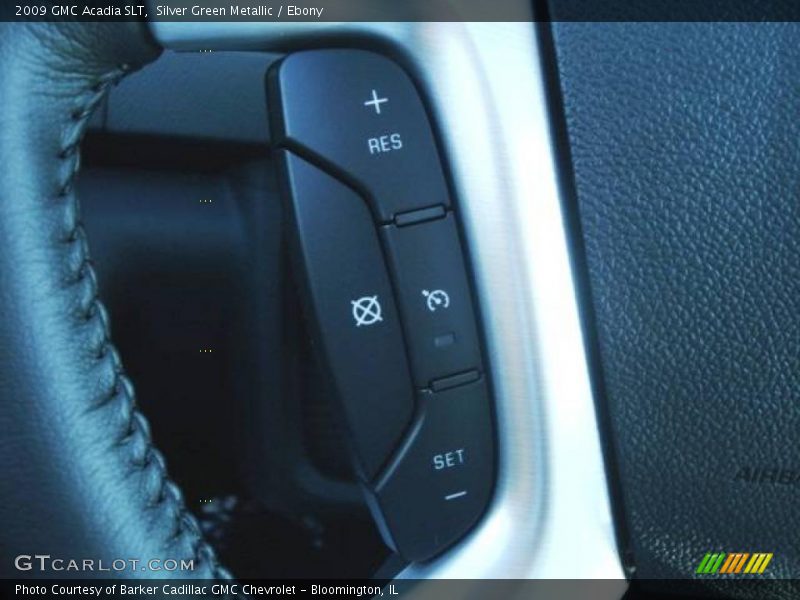Silver Green Metallic / Ebony 2009 GMC Acadia SLT