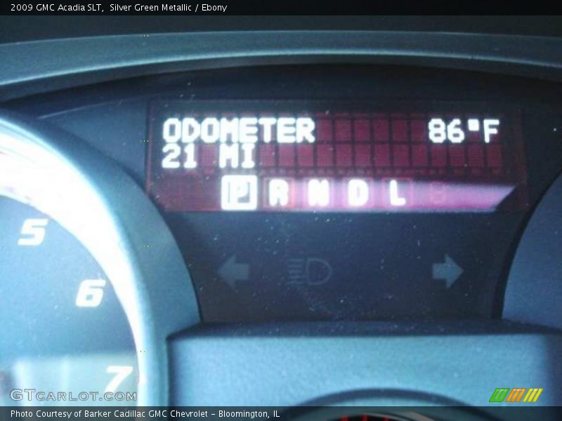 Silver Green Metallic / Ebony 2009 GMC Acadia SLT