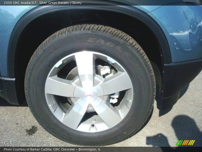 Silver Green Metallic / Ebony 2009 GMC Acadia SLT