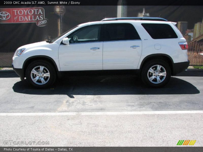 Summit White / Ebony 2009 GMC Acadia SLT AWD