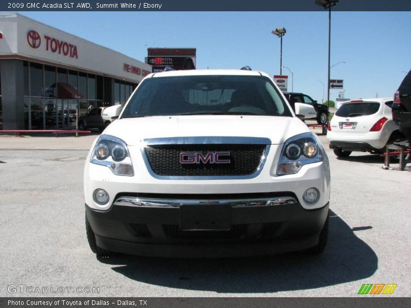 Summit White / Ebony 2009 GMC Acadia SLT AWD