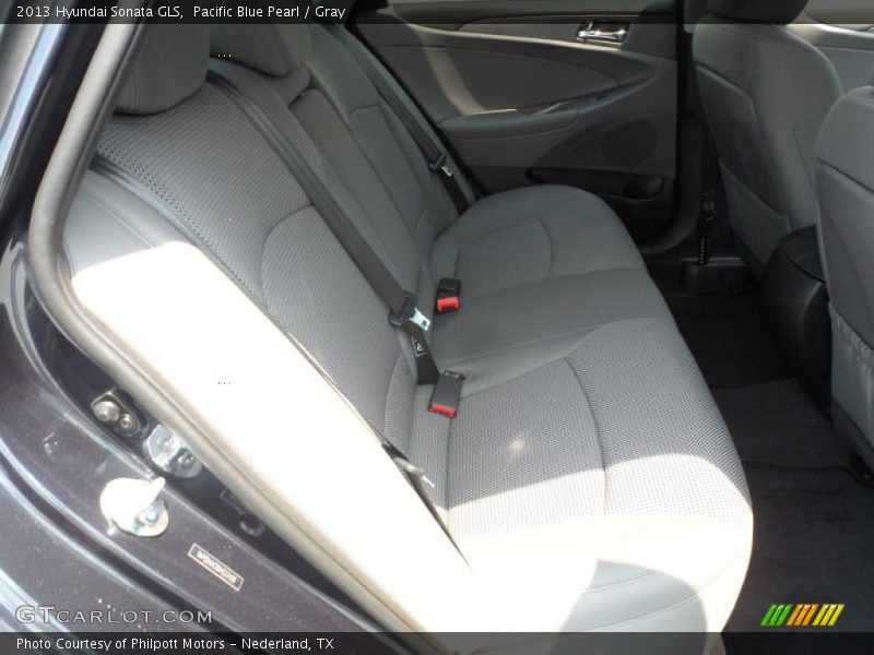 Pacific Blue Pearl / Gray 2013 Hyundai Sonata GLS