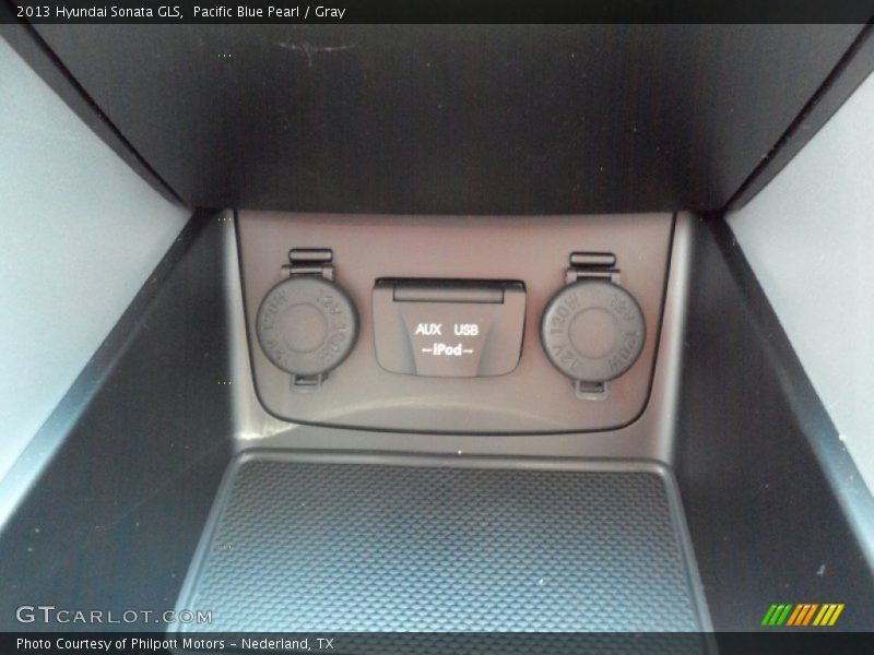 Pacific Blue Pearl / Gray 2013 Hyundai Sonata GLS