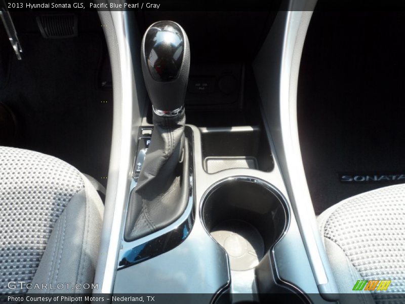Pacific Blue Pearl / Gray 2013 Hyundai Sonata GLS