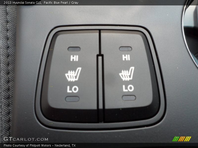 Pacific Blue Pearl / Gray 2013 Hyundai Sonata GLS