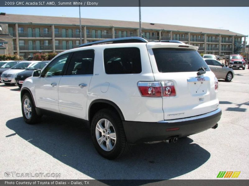 Summit White / Ebony 2009 GMC Acadia SLT AWD