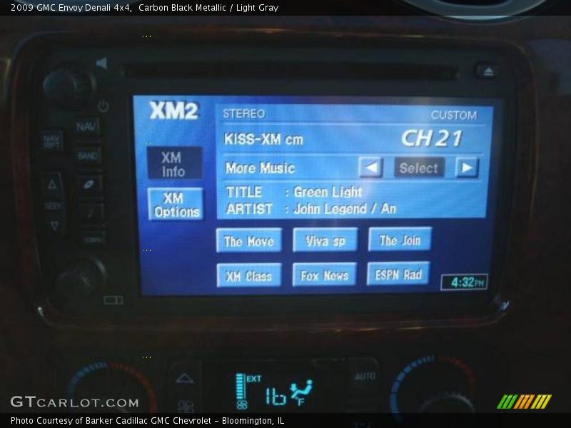 Carbon Black Metallic / Light Gray 2009 GMC Envoy Denali 4x4