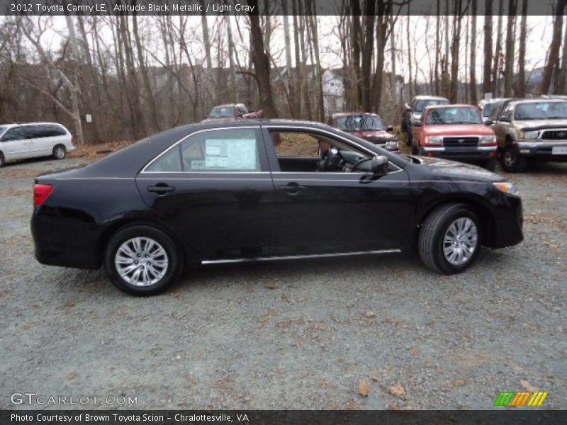 Attitude Black Metallic / Light Gray 2012 Toyota Camry LE