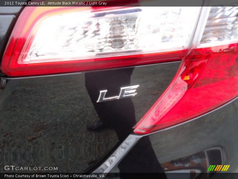 Attitude Black Metallic / Light Gray 2012 Toyota Camry LE