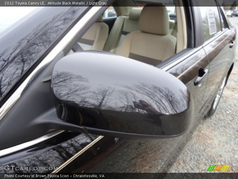 Attitude Black Metallic / Light Gray 2012 Toyota Camry LE