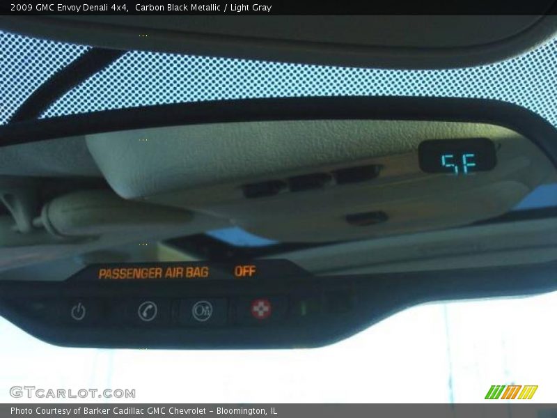 Carbon Black Metallic / Light Gray 2009 GMC Envoy Denali 4x4