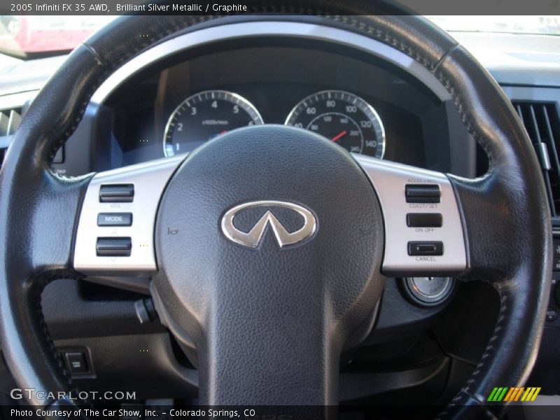Brilliant Silver Metallic / Graphite 2005 Infiniti FX 35 AWD