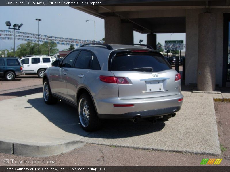 Brilliant Silver Metallic / Graphite 2005 Infiniti FX 35 AWD