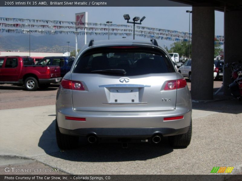 Brilliant Silver Metallic / Graphite 2005 Infiniti FX 35 AWD
