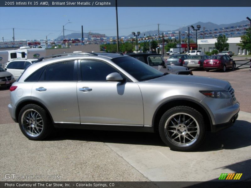 Brilliant Silver Metallic / Graphite 2005 Infiniti FX 35 AWD
