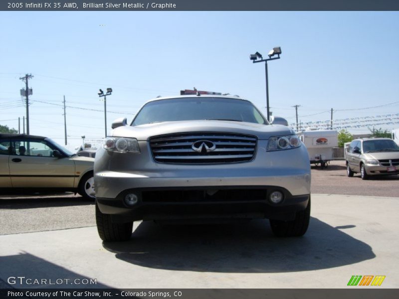 Brilliant Silver Metallic / Graphite 2005 Infiniti FX 35 AWD