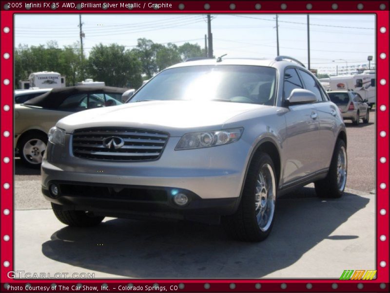 Brilliant Silver Metallic / Graphite 2005 Infiniti FX 35 AWD