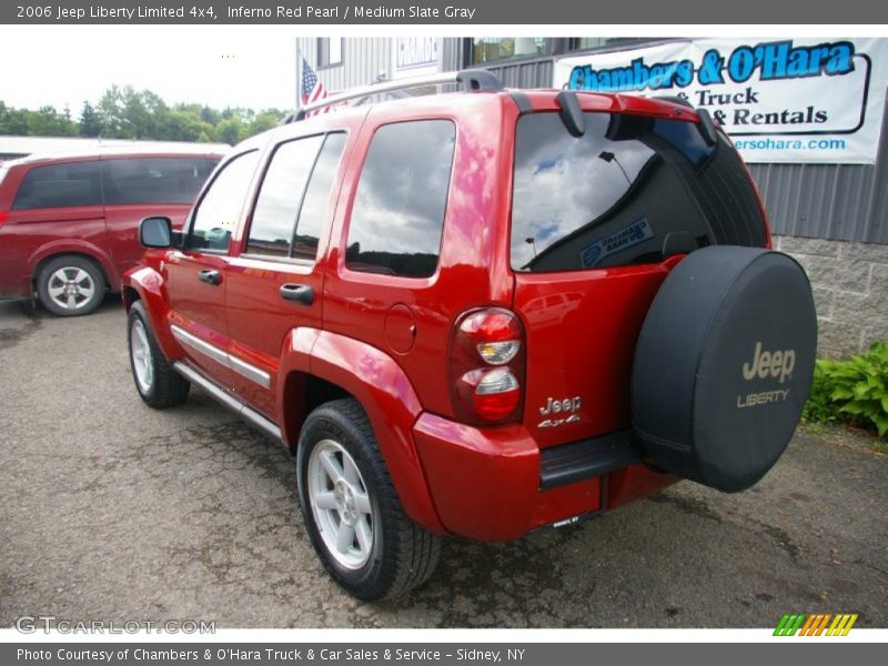 Inferno Red Pearl / Medium Slate Gray 2006 Jeep Liberty Limited 4x4