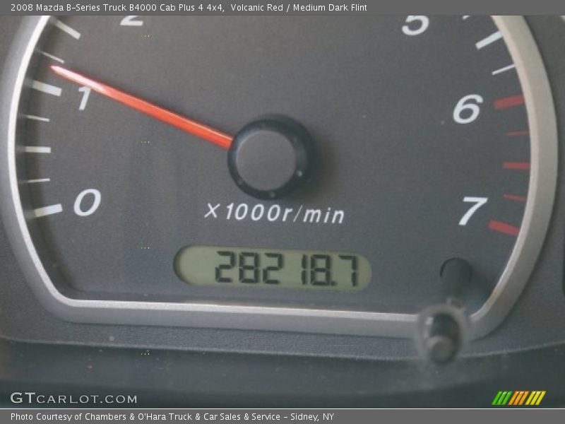 Volcanic Red / Medium Dark Flint 2008 Mazda B-Series Truck B4000 Cab Plus 4 4x4
