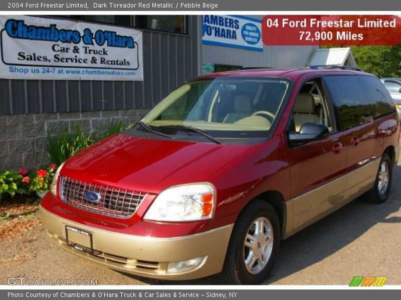 Dark Toreador Red Metallic / Pebble Beige 2004 Ford Freestar Limited