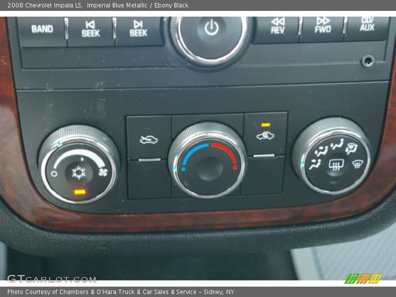 Imperial Blue Metallic / Ebony Black 2008 Chevrolet Impala LS