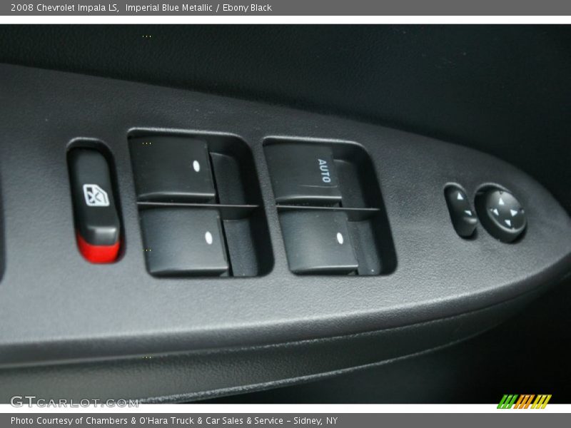 Imperial Blue Metallic / Ebony Black 2008 Chevrolet Impala LS