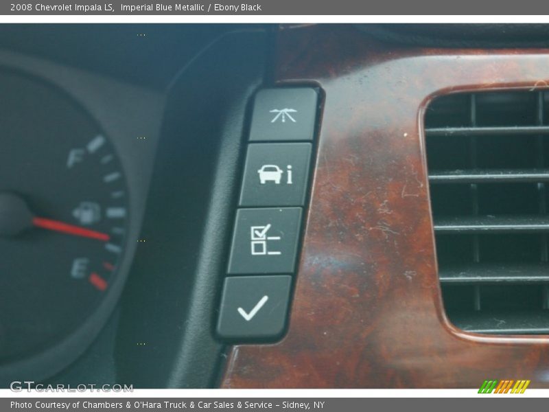 Imperial Blue Metallic / Ebony Black 2008 Chevrolet Impala LS