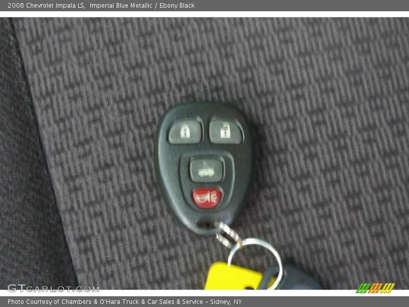 Imperial Blue Metallic / Ebony Black 2008 Chevrolet Impala LS
