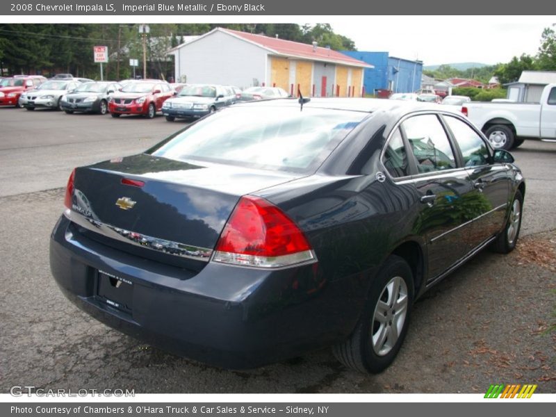 Imperial Blue Metallic / Ebony Black 2008 Chevrolet Impala LS