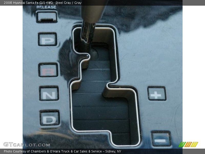 Steel Gray / Gray 2008 Hyundai Santa Fe GLS 4WD