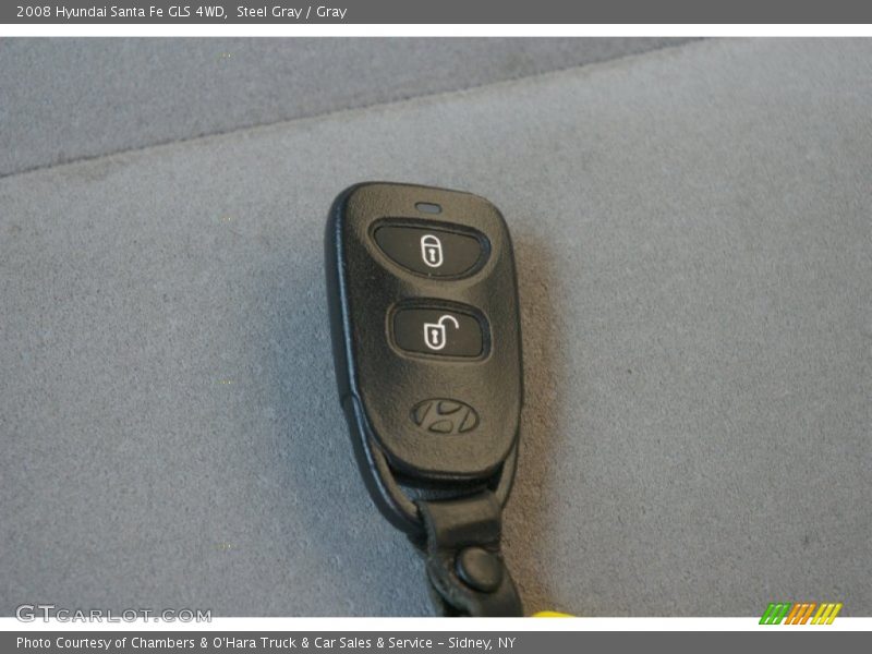 Steel Gray / Gray 2008 Hyundai Santa Fe GLS 4WD