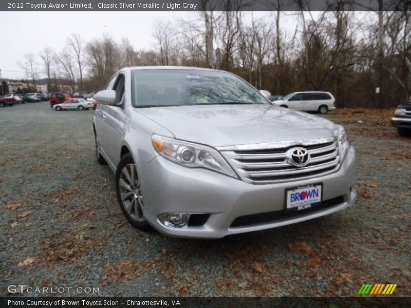 Classic Silver Metallic / Light Gray 2012 Toyota Avalon Limited