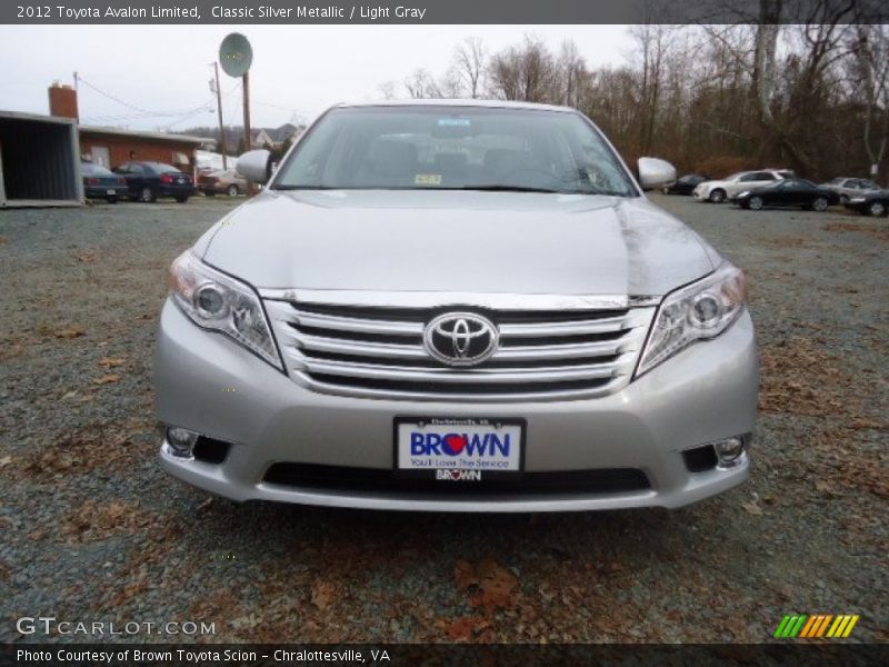 Classic Silver Metallic / Light Gray 2012 Toyota Avalon Limited