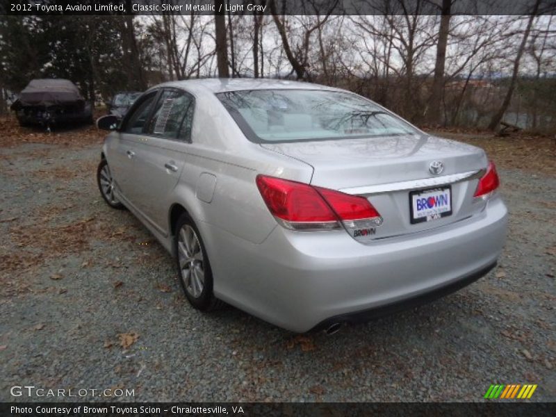 Classic Silver Metallic / Light Gray 2012 Toyota Avalon Limited