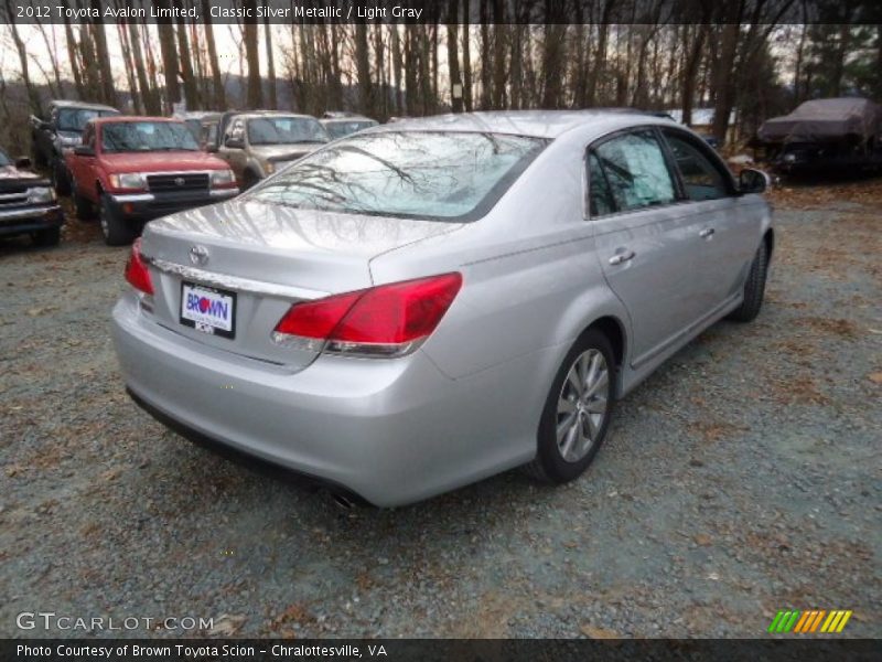 Classic Silver Metallic / Light Gray 2012 Toyota Avalon Limited
