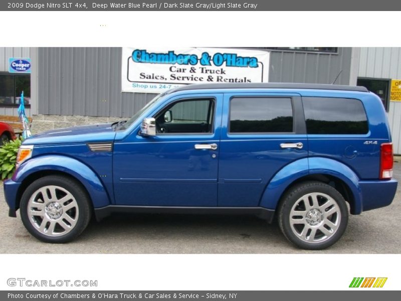 Deep Water Blue Pearl / Dark Slate Gray/Light Slate Gray 2009 Dodge Nitro SLT 4x4