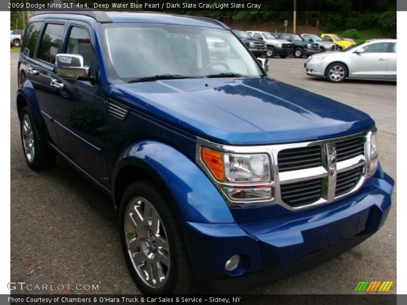 Deep Water Blue Pearl / Dark Slate Gray/Light Slate Gray 2009 Dodge Nitro SLT 4x4