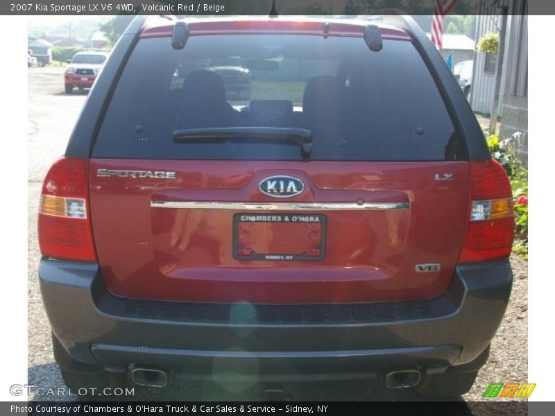 Volcanic Red / Beige 2007 Kia Sportage LX V6 4WD