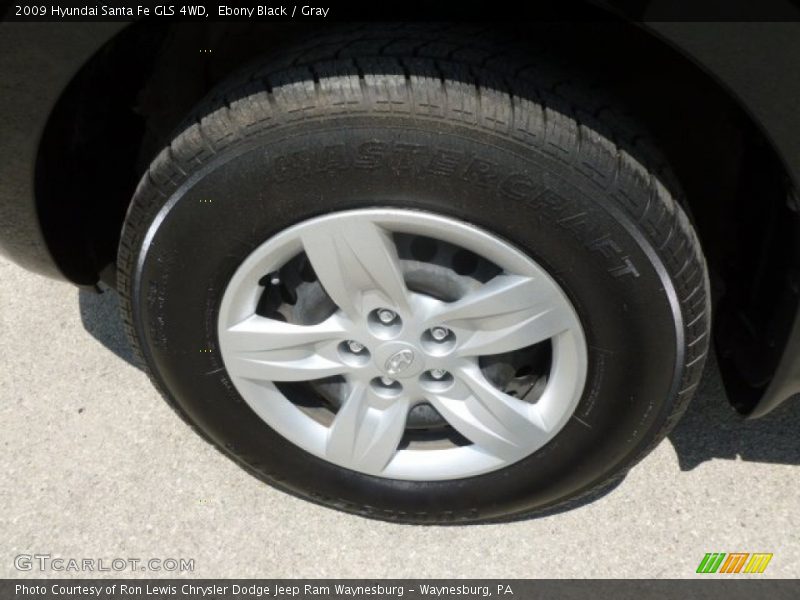 Ebony Black / Gray 2009 Hyundai Santa Fe GLS 4WD