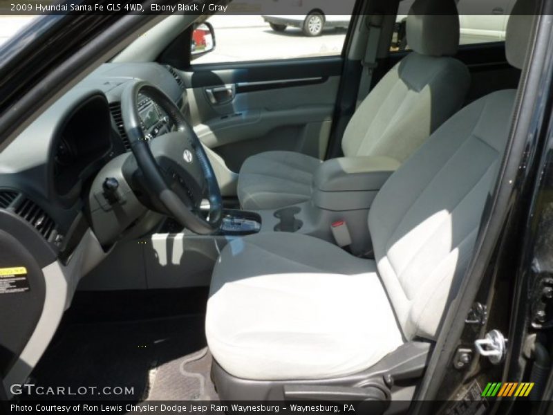 Ebony Black / Gray 2009 Hyundai Santa Fe GLS 4WD