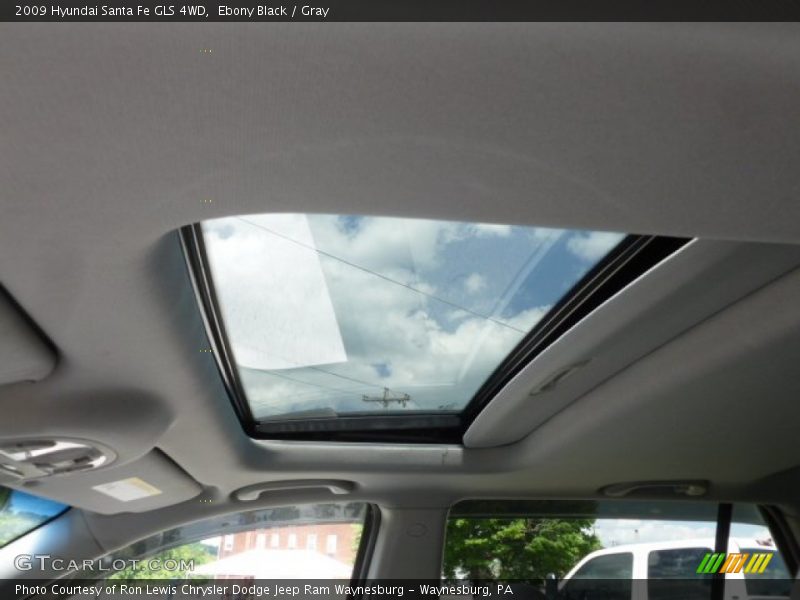 Ebony Black / Gray 2009 Hyundai Santa Fe GLS 4WD