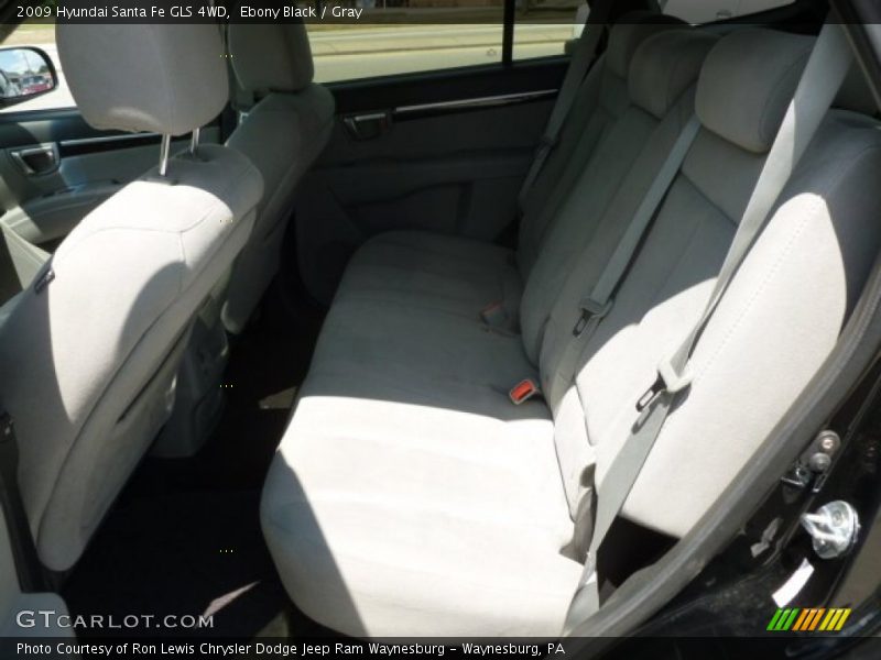 Ebony Black / Gray 2009 Hyundai Santa Fe GLS 4WD