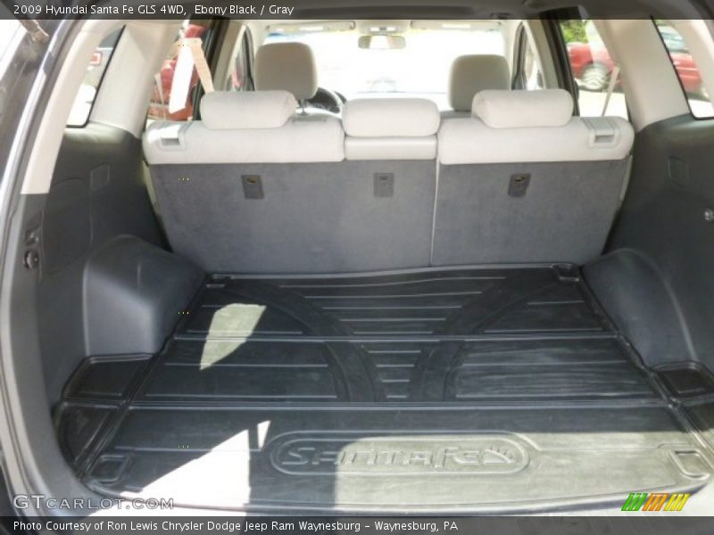 Ebony Black / Gray 2009 Hyundai Santa Fe GLS 4WD