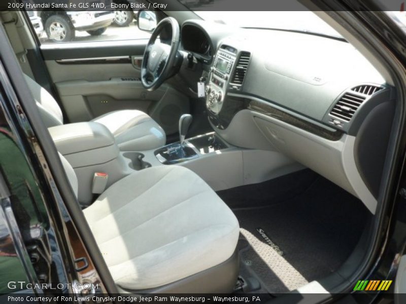 Ebony Black / Gray 2009 Hyundai Santa Fe GLS 4WD