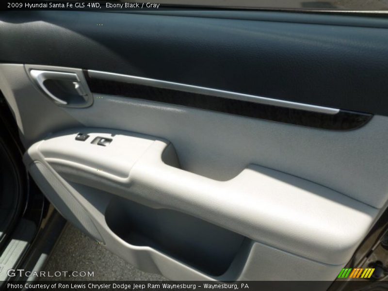 Ebony Black / Gray 2009 Hyundai Santa Fe GLS 4WD