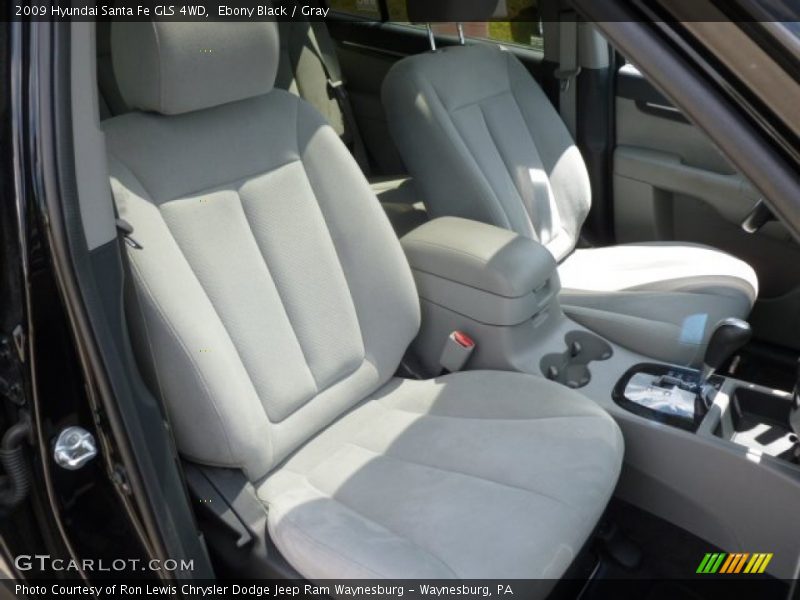 Ebony Black / Gray 2009 Hyundai Santa Fe GLS 4WD